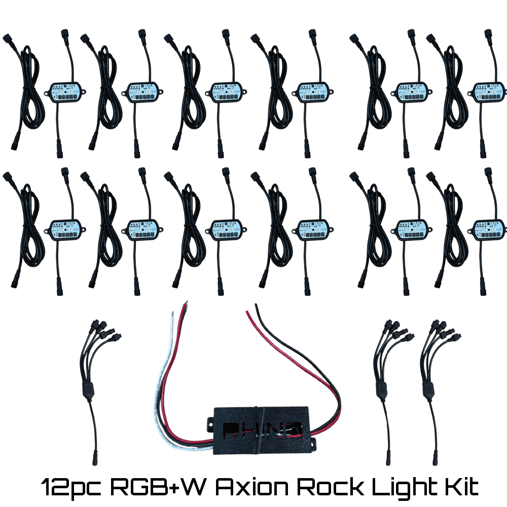 12pc Axion RGBW Rock Light Kit