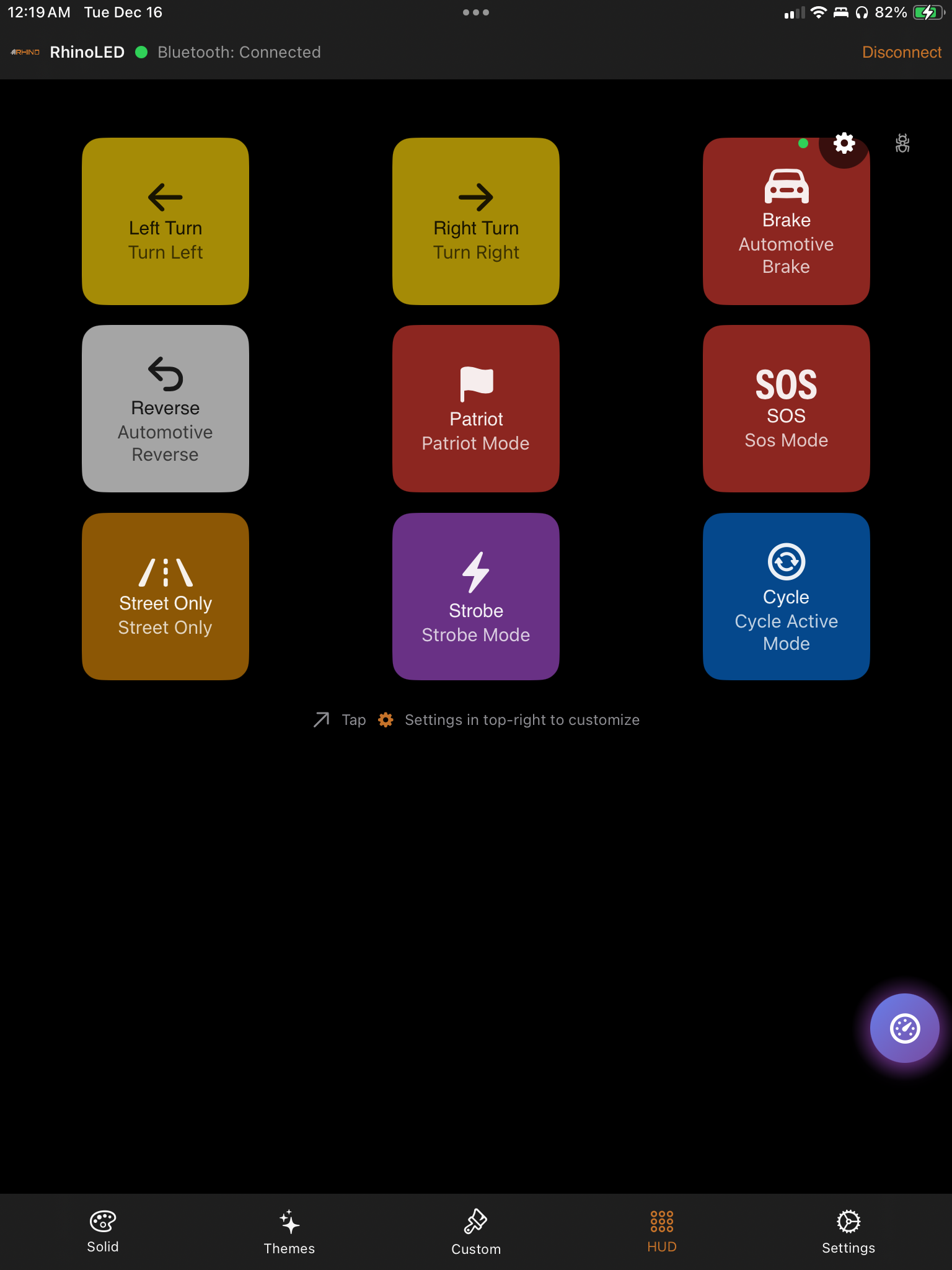 Tablet HUD View